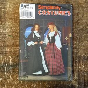 Simplicity Sewing Pattern Celtic Highland Costume Dress Renaissance 6-12 UNCUT